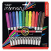 Intensity Fine Tip Permanent Marker, Fine Bullet Tip, Assorted Colors, 12/Set