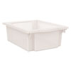 Flagship Storage Bins, 3 Sections, 12.75" x 16" x 6", Translucent White