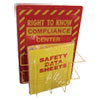 <strong>Impact®</strong><br />Deluxe Reversible Right-To-Know\Understand SDS Center, 14.5w x 5.2d x 21h, Red/Yellow