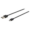 USB to USB-C Cable, 6 ft, Black