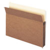 Redrope Drop Front File Pockets, 1.75" Expansion, Letter Size, Redrope, 50/box