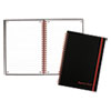 Flexible Cover Twinwire Notebooks, SCRIBZEE Compatible, 1-Subject, Wide/Legal Rule, Black Cover, (70) 8.25 x 5.63 Sheets