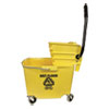 Side-Press Squeeze Wringer/plastic Bucket Combo, 12 To 32 Oz, Yellow