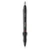 S-Gel High-Performance Gel Pen, Retractable, Medium 0.7 mm, Red Ink, Black Barrel, Dozen