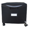 Single-Drawer Mobile Filing Cabinet, 1 Legal/letter-Size File Drawer, Black, 14.75" X 18.25" X 12.75"