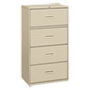 <strong>HON®</strong><br />400 Series Lateral File, 4 Legal/Letter-Size File Drawers, Putty, 36" x 18" x 52.5"