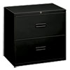 400 Series Lateral File, 2 Legal/letter-Size File Drawers, Black, 30" X 18" X 28"