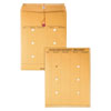Brown Kraft String/Button Interoffice Envelope, #97, Two-Sided Five-Column Format, 52-Entries, 10 x 13, Brown Kraft, 100/CT