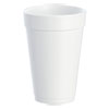 <strong>Dart®</strong><br />Foam Drink Cups, 16 oz, White, 25/Bag, 40 Bags/Carton