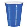 Solo Plastic Party Cold Cups, 16 Oz, Blue, 50/bag, 20 Bags/carton