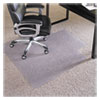 <strong>ES Robbins®</strong><br />EverLife Intensive Use Chair Mat for High Pile Carpet, Rectangular with Lip, 36 x 48, Clear