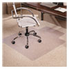 <strong>ES Robbins®</strong><br />EverLife Moderate Use Chair Mat for Low Pile Carpet, Rectangular with Lip, 45 x 53, Clear
