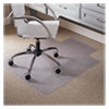 EverLife Light Use Chair Mat for Flat to Low Pile Carpet, Rectangular with Lip, 45 x 53, Clear