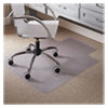 EverLife Light Use Chair Mat for Flat to Low Pile Carpet, Rectangular with Lip, 36 x 48, Clear