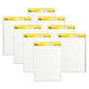 <strong>Post-it® Easel Pads Super Sticky</strong><br />Vertical-Orientation Self-Stick Easel Pads, Unruled, 25 x 30, White, 30 Sheets, 8/Pack