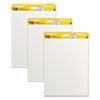 Vertical-Orientation Self-Stick Easel Pads, Unruled, 25 x 30, White, 30 Sheets, 3/Pack