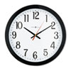 Gallery Wall Clock, 16" Overall Diameter, Black Case, 1 AA (sold separately)