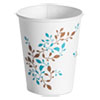 Single Wall Hot Cups, 8 oz, Vine Design, 1,000/Carton