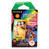 Instax Mini Rainbow Instant Film, 800 ASA, Color, 10 Sheets