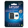 microSDHC Memory Card with SD Adapter, UHS-I U1 Class 10, 32 GB