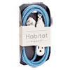 Habitat Accent Collection Braided AC Extension Cord, 8 ft, 13 A, Summer Twilight