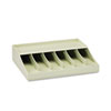 Bill Strap Rack, 6 Compartments, 10.63 x 8.31 x 2.31, ABS Thermoplastic, Putty