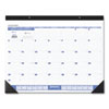Desk Pad, 22 x 17, White Sheets, Black Binding, Black Corners, 12-Month (Jan to Dec): 2023