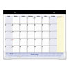 <strong>AT-A-GLANCE®</strong><br />QuickNotes Desk Pad, 22 x 17, White/Blue/Yellow Sheets, Black Binding, Clear Corners, 13-Month (Jan to Jan): 2023 to 2024