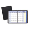 QuickNotes Monthly Planner, 11 x 8.25, Black Cover, 12-Month (Jan to Dec): 2024