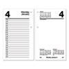 Desk Calendar Refill with Tabs, 3.5 x 6, White Sheets, 2023