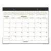 Two-Color Desk Pad, 22 x 17, White Sheets, Black Binding, Clear Corners, 12-Month (Jan to Dec): 2023