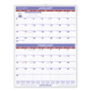 Two-Month Wall Calendar, 22 x 29, White/Blue/Red Sheets, 12-Month (Jan to Dec): 2024