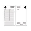 Large Desk Calendar Refill, 4.5 x 8, White Sheets, 12-Month (Jan to Dec): 2024