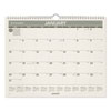 Recycled Wall Calendar, Unruled Blocks, 15 x 12, Sand/Green Sheets, 12-Month (Jan to Dec): 2024