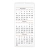 Three-Month Reference Wall Calendar, 12 x 27, White Sheets, 15-Month (Dec to Feb): 2022 to 2024