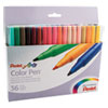 Fine Point 36-Color Pen Set, Fine Bullet Tip, Assorted Colors, 36/set