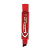 Marks A Lot Extra-Large Desk-Style Permanent Marker, Extra-Broad Chisel Tip, Red (24147)