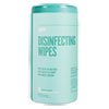 Disinfecting Wipes, 7 x 8, Fresh, White, 75 Wipes/Canister