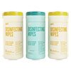 Disinfecting Wipes, 7 x 8, Fresh/Lemon, White, 35 Wipes/Canister, 3 Canisters/Pack