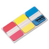 1" Tabs, 1/5-Cut Tabs, Assorted Primary Colors, 1" Wide, 66/pack