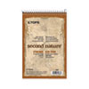 Second Nature Recycled Notepads, Gregg Rule, Brown Cover, 80 White 6 X 9 Sheets