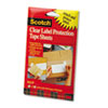 SCOTCHPAD LABEL PROTECTION TAPE SHEETS, 4" X 6", CLEAR, 25/PAD, 2 PADS/PACK
