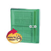 Poly String And Button Interoffice Envelopes, String And Button Closure, 9.75 X 11.63, Transparent Green, 5/pack