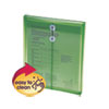 Poly String And Button Interoffice Envelopes, String And Button Closure, 9.75 X 11.63, Transparent Green, 5/pack