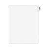 Avery-Style Preprinted Legal Side Tab Divider, Exhibit U, Letter, White, 25/pack, (1391)