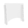 <strong>deflecto®</strong><br />Counter Top Barrier with Pass Thru, 27" x 6" x 23.75", Polycarbonate, Clear, 2/Carton