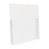Counter Top Barrier with Full Shield, 31.75" x 6" x 36", Acrylic, Clear, 2/Carton