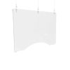 <strong>deflecto®</strong><br />Hanging Barrier, 36" x 24", Polycarbonate, Clear, 2/Carton
