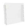 Counter Top Barrier with Full Shield, 27" x 6" x 23.75", Polycarbonate, Clear, 2/Carton