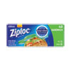 <strong>Ziploc®</strong><br />Resealable Sandwich Bags, 1.2 mil, 6.5" x 5.88", Clear, 40/Box